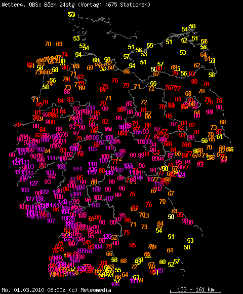Auswahl 24stndige Spitzenben Deutschland vom 28.02.2010